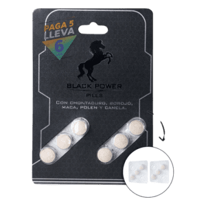 Energizante Black Power Pills x 5 + 1 Gratis