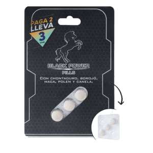 Energizante Black Power Pills x 2 + 1 Gratis